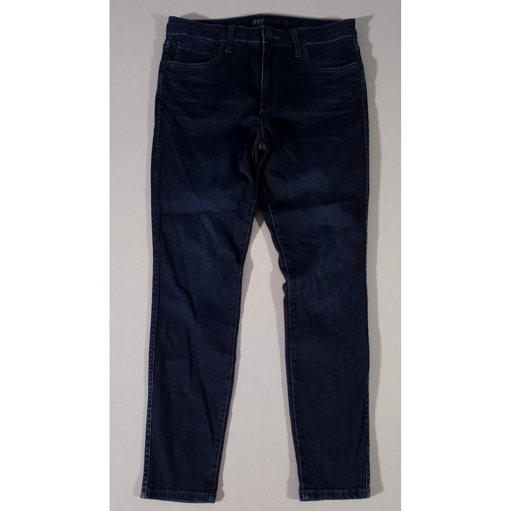 Kut from the Kloth Jeans Women 10P Dark Blue Fab Ab Ankle Skinny Petite HighRise